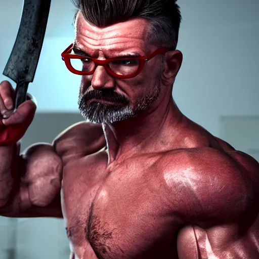 Prompt: highly muscular gordon freeman flexing holding a crowbar, dslr, 8 k, octane beautifully detailed render, cold lighting, cinematic lighting, white background, detailed photo, masterpiece, volumetric lighting, ultra realistic, highly detailed, high quality, lossless, photorealistic, grayscale