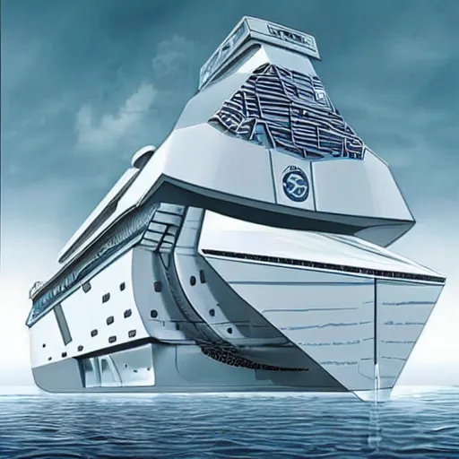 Image similar to The Russian ship. Futuristic style, beautiful detailing, juicy style