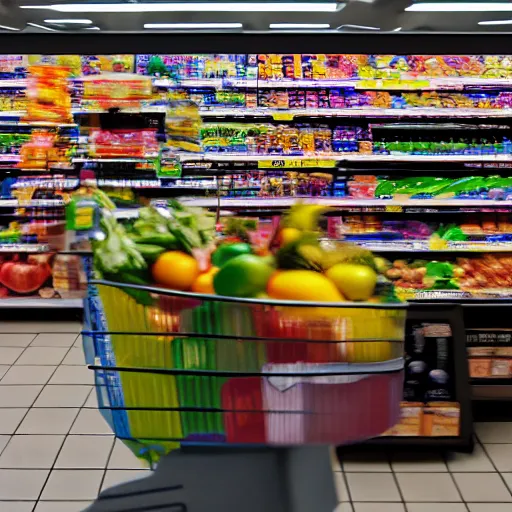 Prompt: a supermarket checkout, soft focus, XF IQ4, 150MP, 50mm, F/1.4, ISO 200, 1/160s, natural light, Adobe Photoshop, Adobe Lightroom, photolab, Affinity Photo, PhotoDirector 365