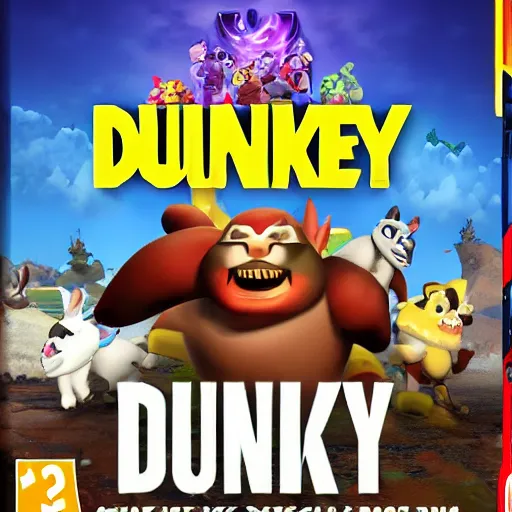 Image similar to video game dunkey