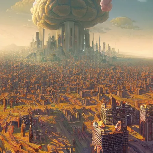 Prompt: giant diarrhea over city by simon stalenhag, d & d, fantasy, digital painting, unreal engine 5, photorealism, hd quality, 8 k resolution, cinema 4 d, 3 d, cinematic, professional photography, art by artgerm and greg rutkowski and alphonse mucha and loish and wlop