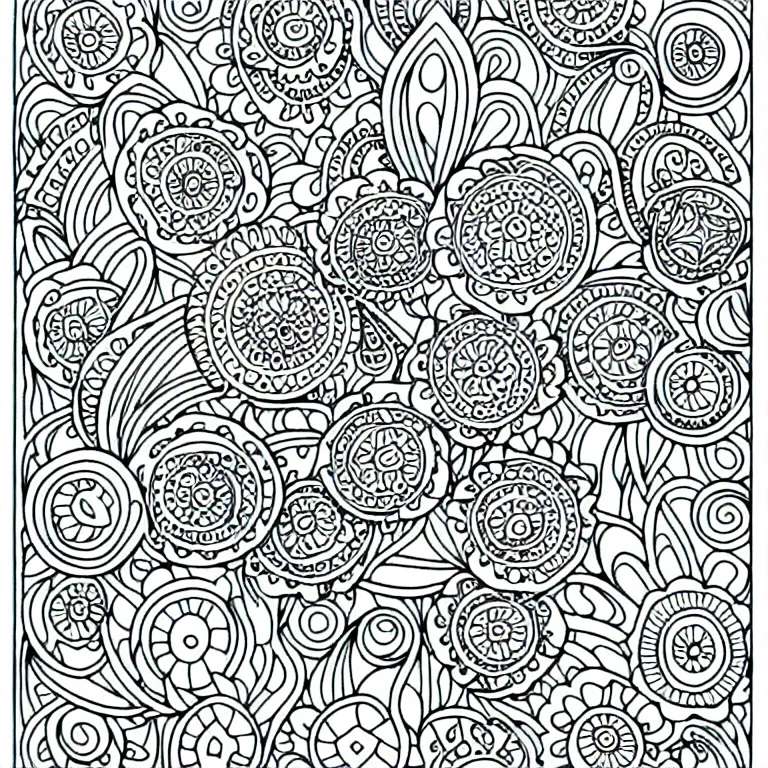 Image similar to Mandala for coloring book, intricate detail, clear, clean lines