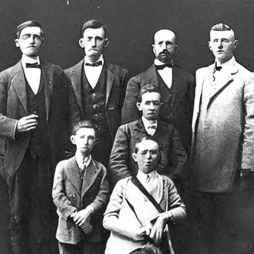 Prompt: 1 9 0 0 s photograph of rick and morty