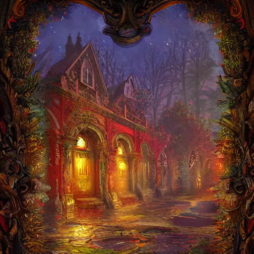 Prompt: woodstock ornate background, beautiful fantasy detailed trending on artstation, oil painting, dramatic lighting, eterea, high quality print, fine art with subtle redshift rendering