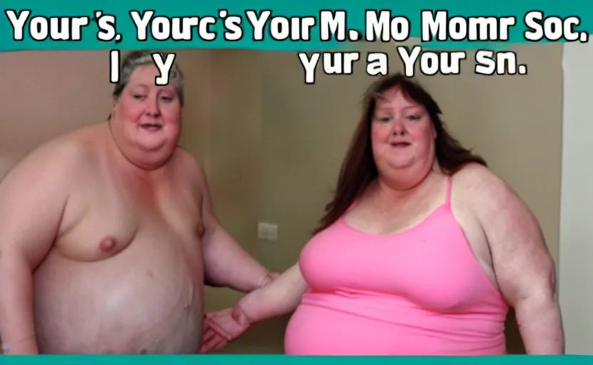 Image similar to your mom is so fat that...