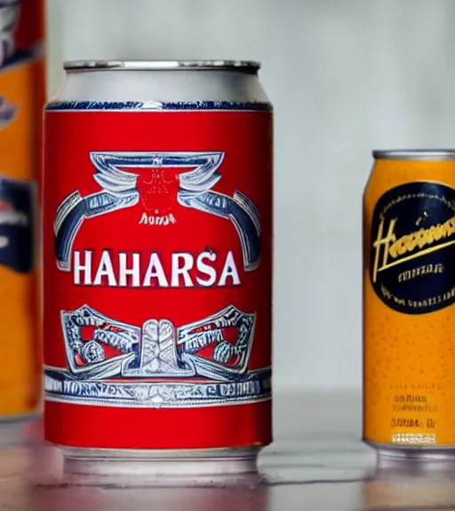 Image similar to a can of polish harnas beer