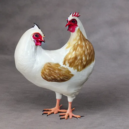 Cute Cow and a little Rooster Cake Topper 