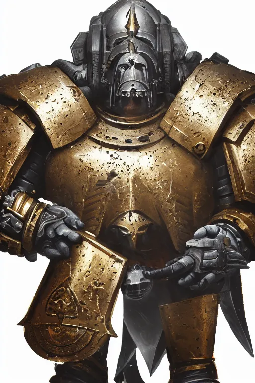 Image similar to armor portrait heros warhammer 4 0 k horus heresy fanart - the primarchs emperor by johannes helgeson animated with vfx concept artist & illustrator global illumination ray tracing hdr fanart arstation zbrush central hardmesh 8 k octane renderer comics stylized