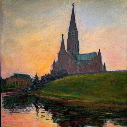 Prompt: St Peter\'s Cathedral in the style of Monet