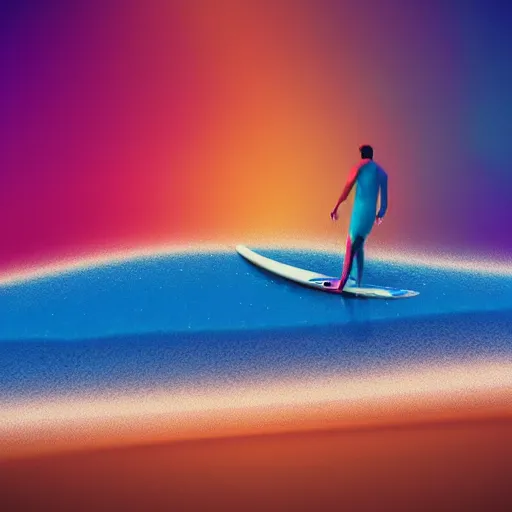 Image similar to psychedelic surfing, octane render, 8k, ultra detailed