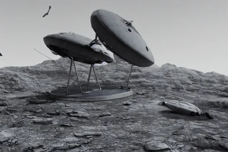 Prompt: leaked top secret footage of an ufo crash site, vintage old shot with an old camera, intricate details, eerie, highly detailed, photorealistic, octane render, 8 k, unreal engine.