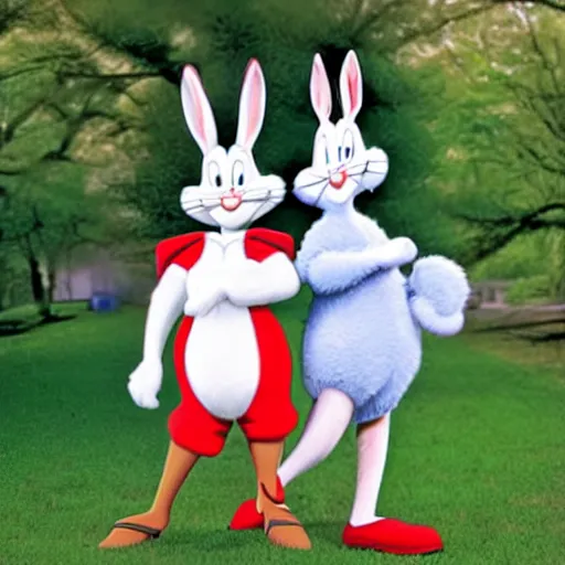 Prompt: bugs bunny in real life