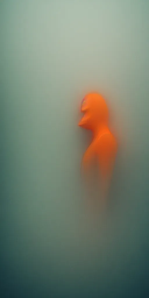 Image similar to a blurry closeup picture of grasping neck, dripping wet, no face, macro photography, long exposure photograph, surrealism, anamorphic bokeh, cozy, soft light, cyan and orange, caustic, atmospheric fog, octane render, cinematic