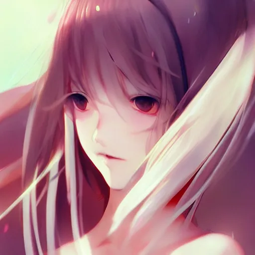 Image similar to beautiful anime girl body, attractive features, sharp focus, digital art, art by WLOP