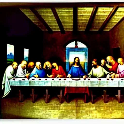 Image similar to The Last Supper painting by Hieronymus Bosch