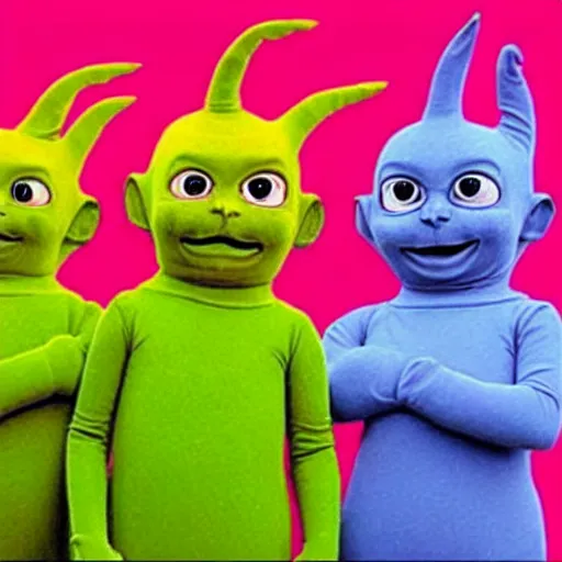 Image similar to Sphinx cat Teletubbies