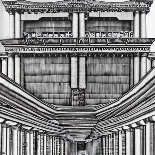 Image similar to endless acropolis by escher