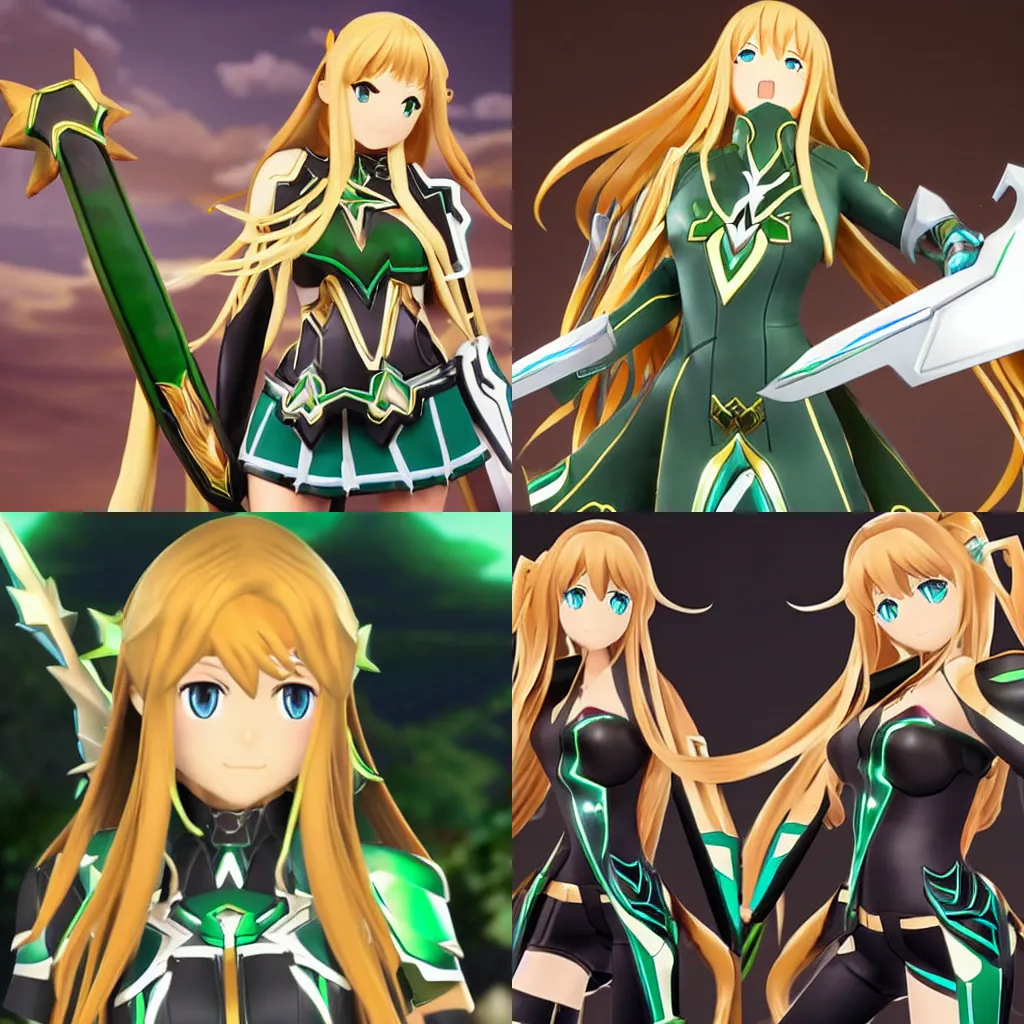 Prompt: mythra from xenboblade chronicles