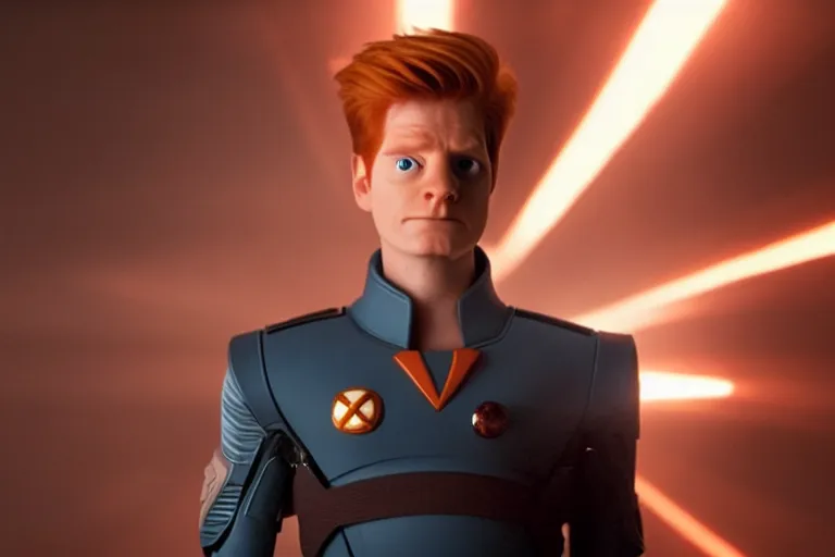 Image similar to live action film still of philip j. fry in the new sci - fi movie futurama