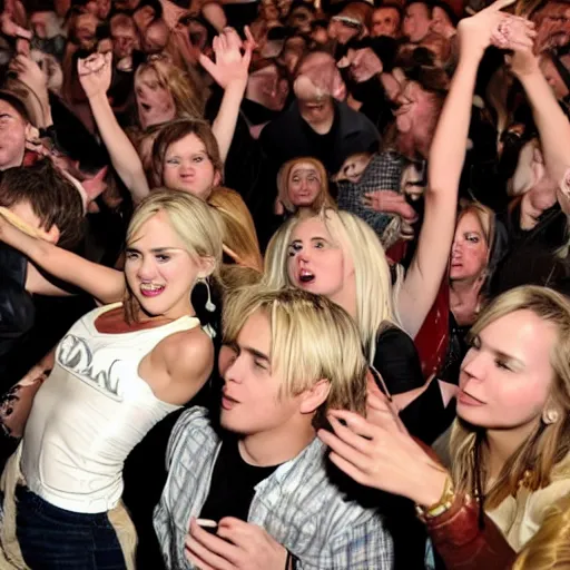 Image similar to icarley mosh pit with hanna montana