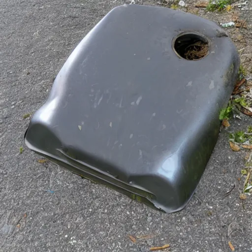 Prompt: WHAT IS THIS WEIRD ABANDONED METAL THING ON MY DRIVEWAY?