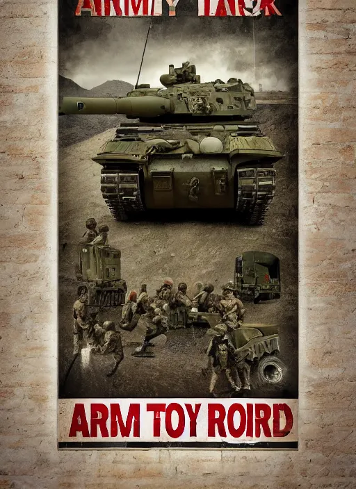 Image similar to army tank poster