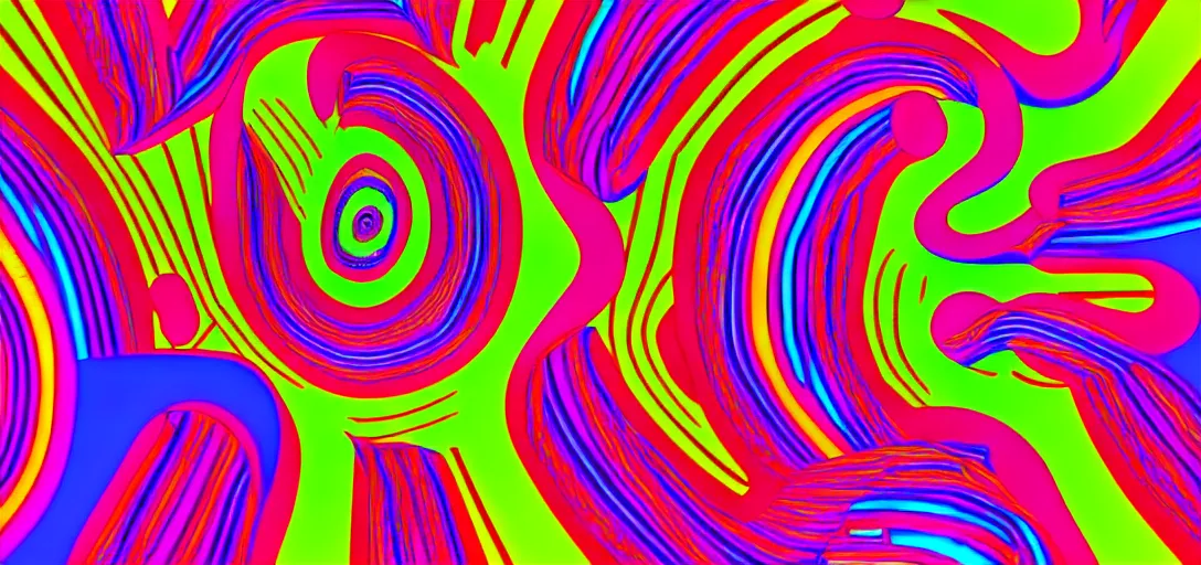 Image similar to abstraction background happy birthday psychedelic 3 d visuals