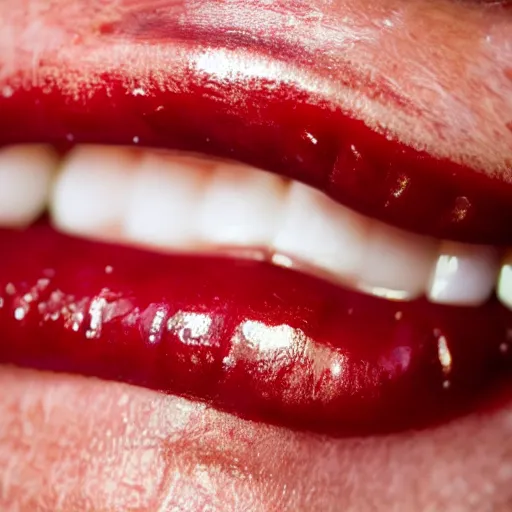 Image similar to canker sore mouth ulcer painful ouch this hurts inside mouth 4k photography extremely detailed