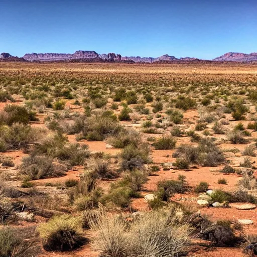 Image similar to a where's waldo scene in the arizona desert