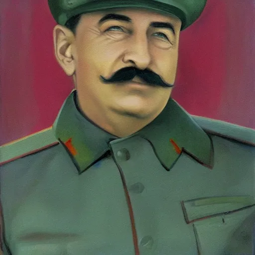 Image similar to stalin. art by raphael beaupre