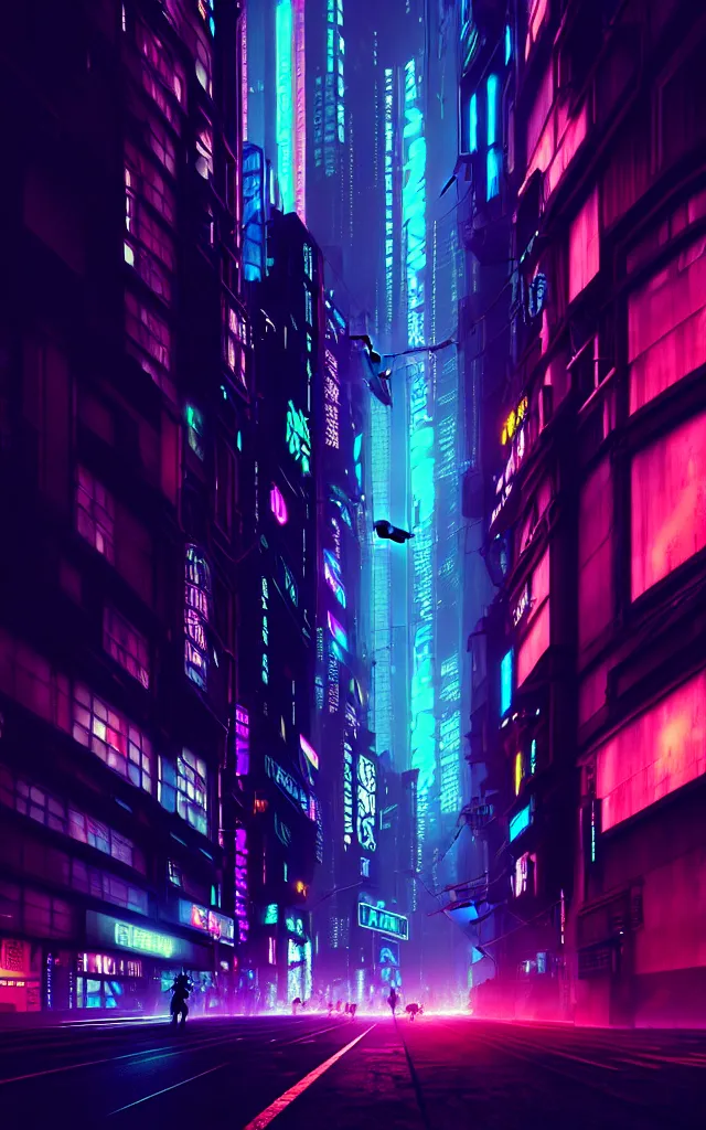 Image similar to a magnificent dark neon futuristic cyberpunk city bustling street at night cyberart photography by liam wong rendered in octane, 3 d render, trending on cgsociety, blender 3 d