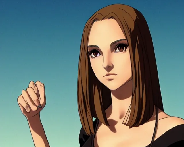 Image similar to natalie portman anime character