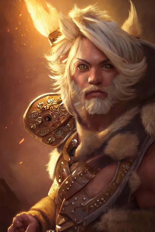 Image similar to legendary leonin fighter portrait, highly detailed, d & d, fantasy, highly detailed, digital painting, trending on artstation, concept art, sharp focus, illustration, global illumination, ray tracing, realistic shaded, art by artgerm and greg rutkowski and fuji choko and viktoria gavrilenko and hoang lap