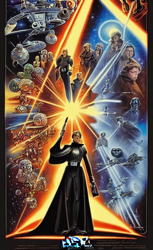 Image similar to exquisite lucasfilm poster art