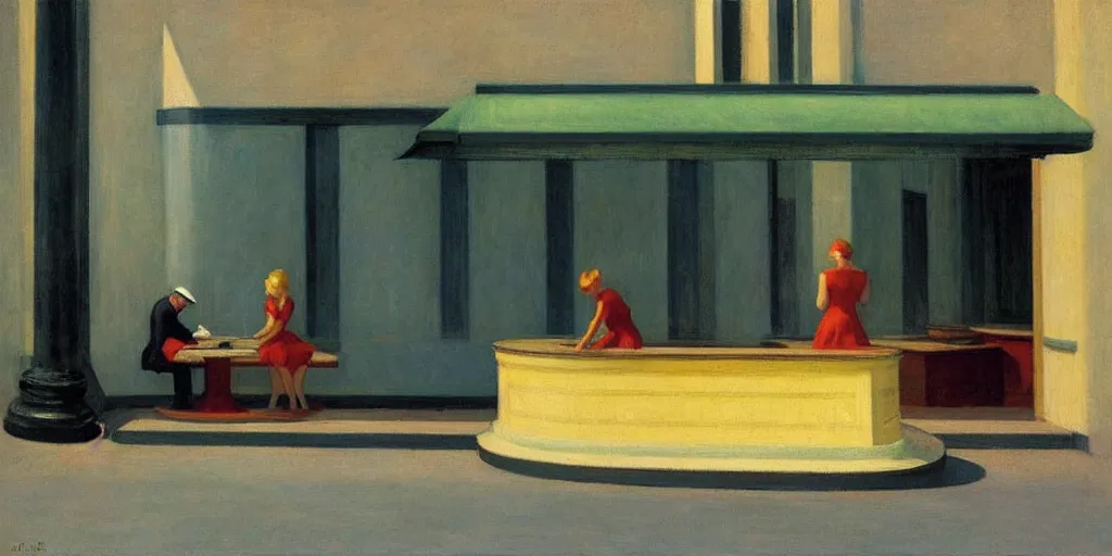 Image similar to by Edward Hopper