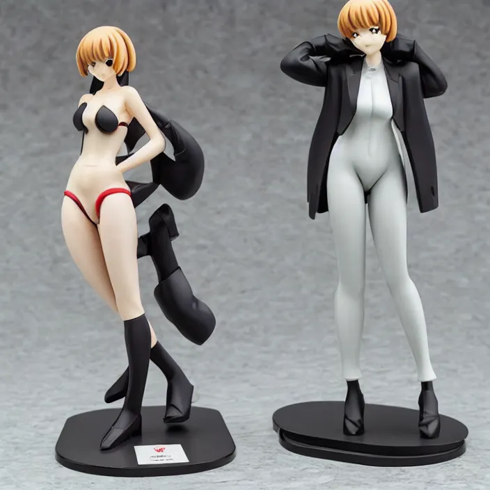 Prompt: mamimi samejima plug suit pop up parade figurine