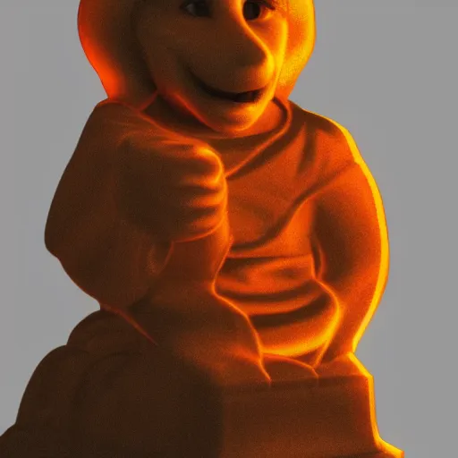 Prompt: Disney character made of melted wax beautiful lighting subsurface scattering