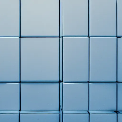 Image similar to 3 d render of a white cube in a blue room