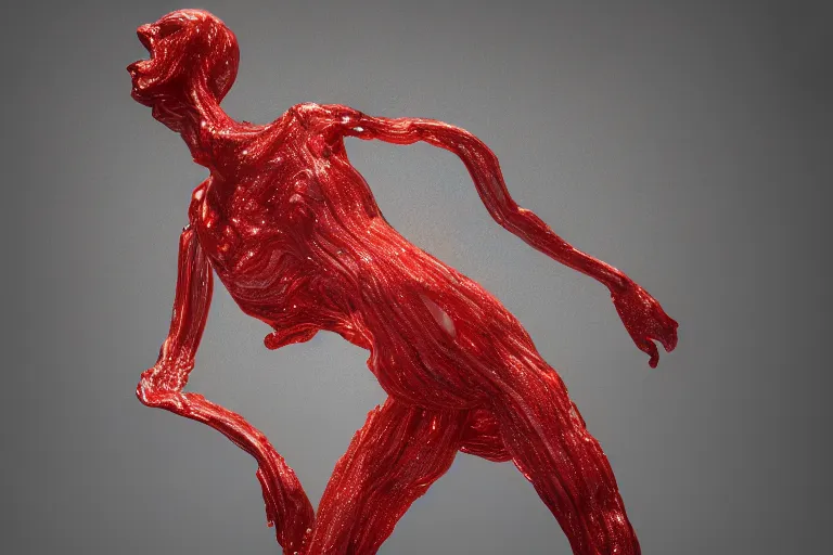 Image similar to Painful pleasures by Lynda Benglis, octane render, transparent, 4k, 8k