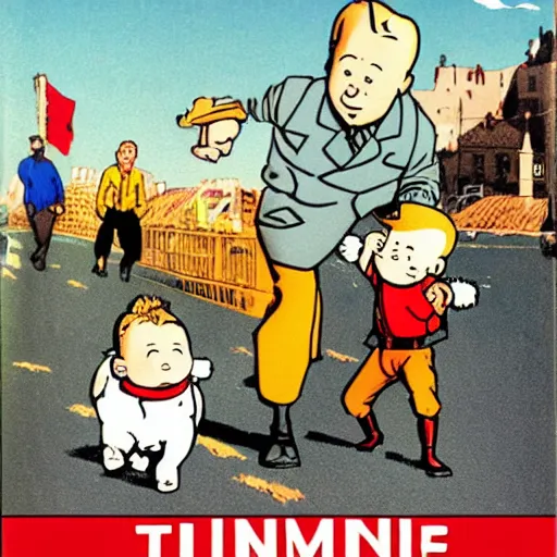 Prompt: tintin en roumanie