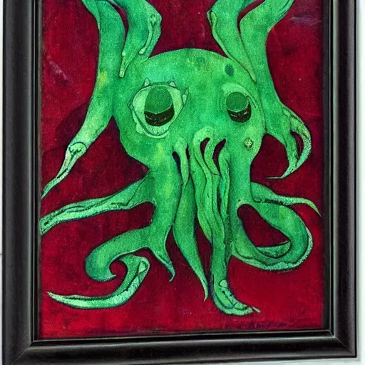 Prompt: cthulhu by paul klee