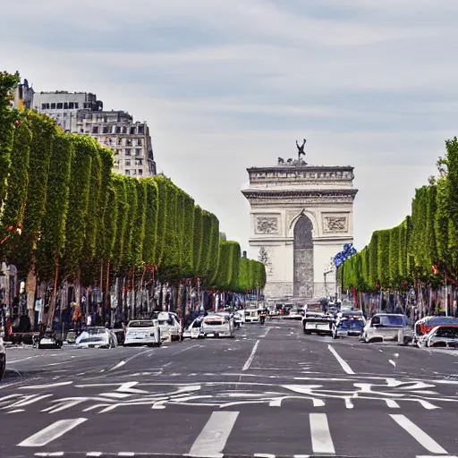 Image similar to view of New York from the Champs Elysees