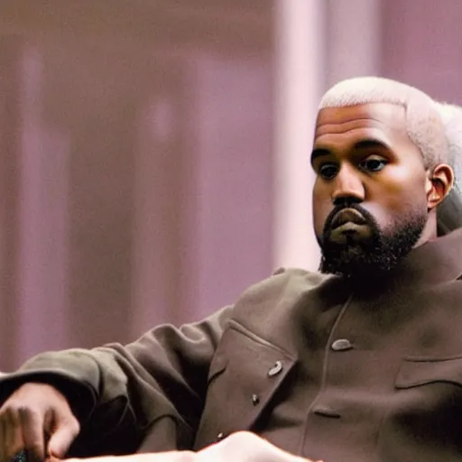 Image similar to kanye playing karl marx in a movie, photo