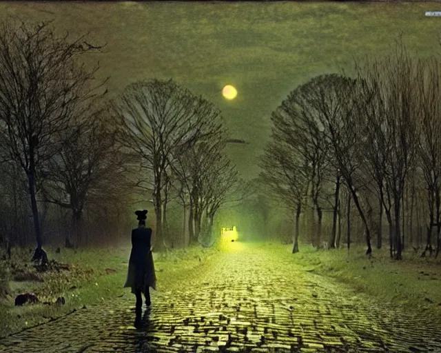 Image similar to john atkinson grimshaw