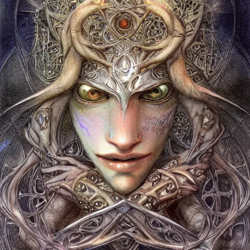 Image similar to detailed and sharp leo artwork, mystic style, detailed, 8 k, detailed, symmetrical, by brian froud