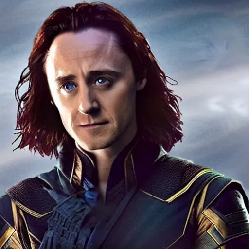 Image similar to film still of Tom Felton as Loki in Avengers Infinity War