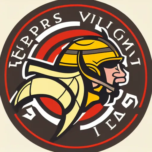 Image similar to sports logo detailed vector vikings