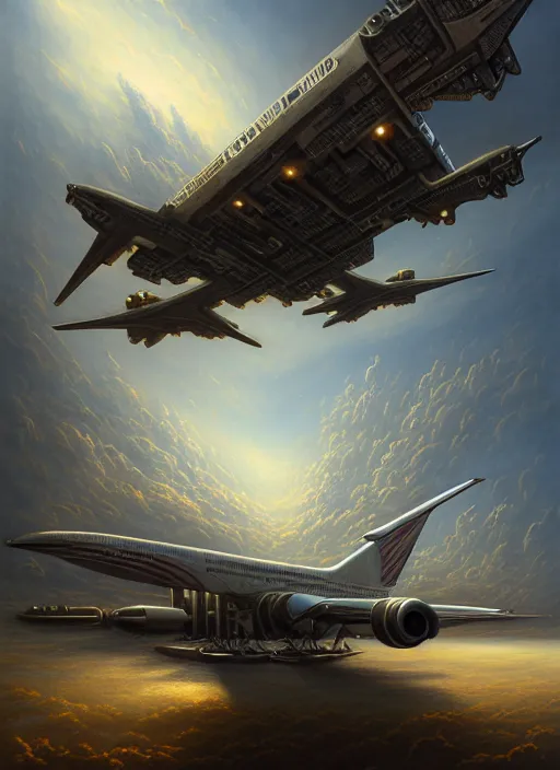 Image similar to portrait shot of cybertronic airplane in a scenic dystopian environment, intricate, elegant, highly detailed, centered, digital painting, artstation, concept art, smooth, sharp focus, illustration, artgerm, tomasz alen kopera, peter mohrbacher, donato giancola, joseph christian leyendecker, wlop, boris vallejo