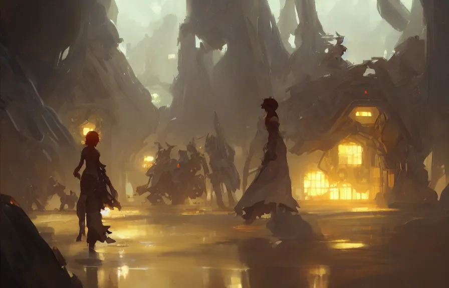 Prompt: greg manchess concept art of a the quadratic dimension, key visual, ambient lighting, highly detailed, digital painting, artstation, concept art, sharp focus, by makoto shinkai and akihiko yoshida and hidari and wlop and greg rutkowski