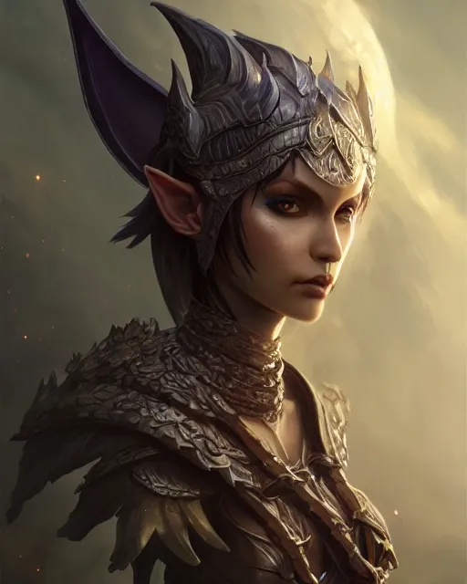 Image similar to dark elf princess, highly detailed, d & d, fantasy, highly detailed, digital painting, trending on artstation, concept art, sharp focus, illustration, global illumination, shaded, art by artgerm and greg rutkowski and fuji choko and viktoria gavrilenko and hoang lap